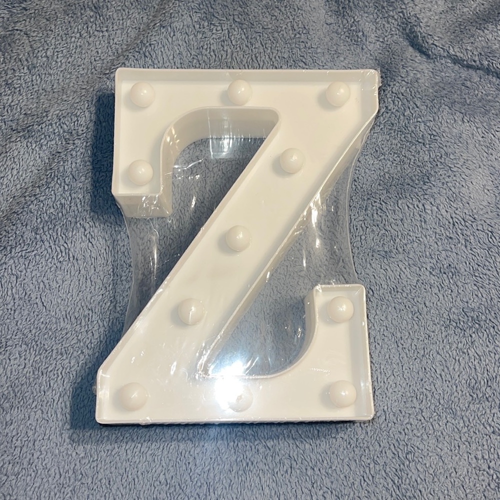 Light up letter Z